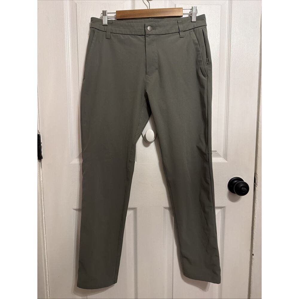 Lululemon Mens Commission Pant Classic 29" Warpstreme Grey Sage Size 30